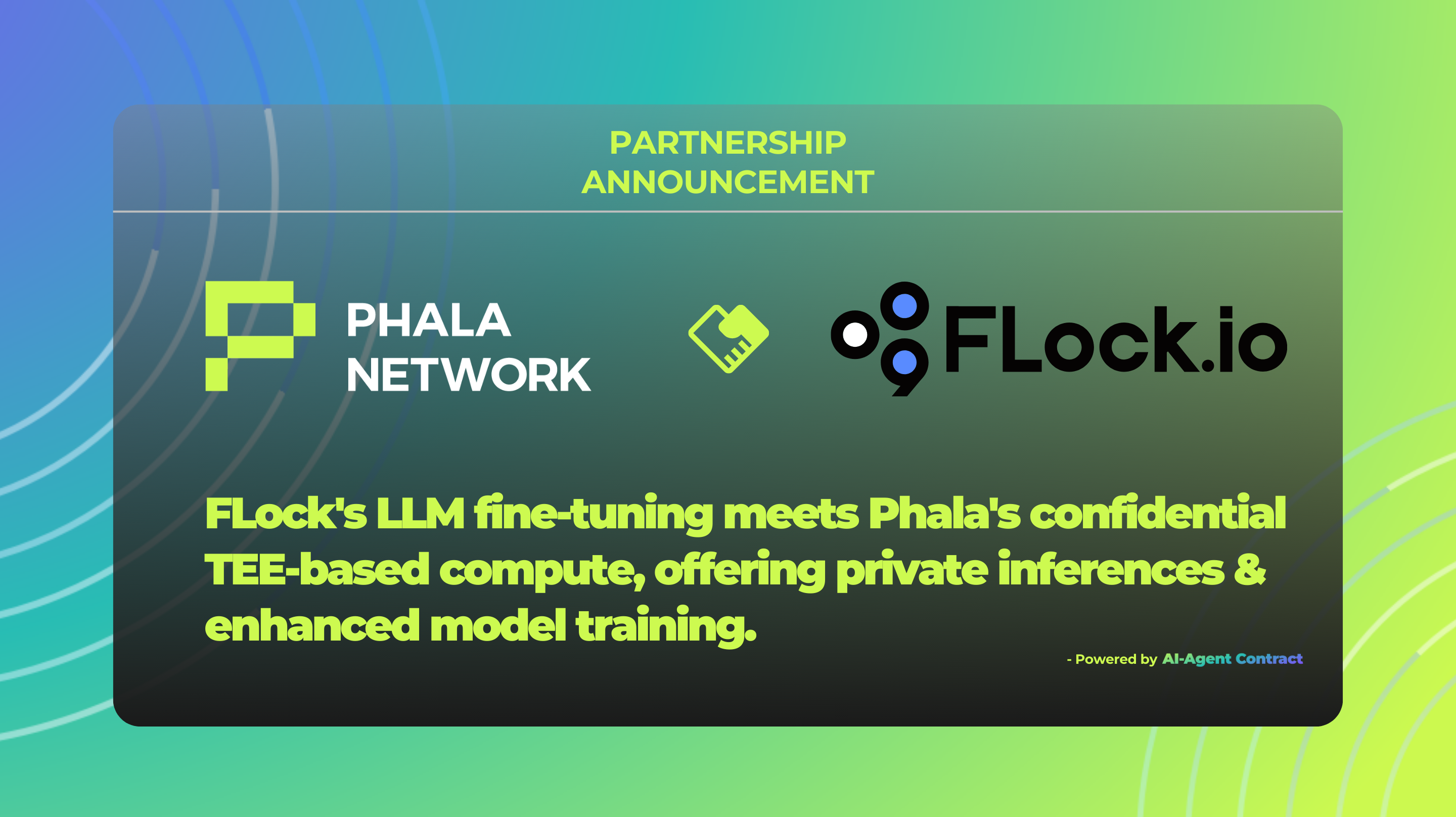 Partnership Announcement Phala Network & FLock.io